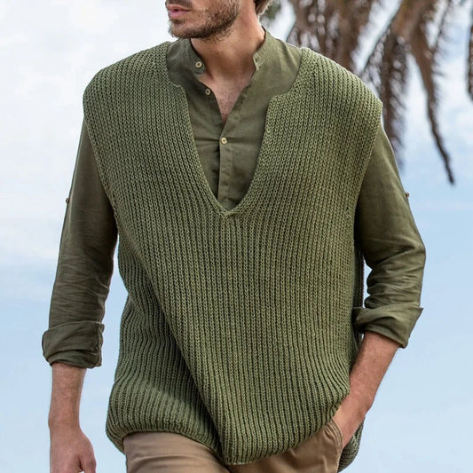 Nolan Ärmelloser Strickpullover