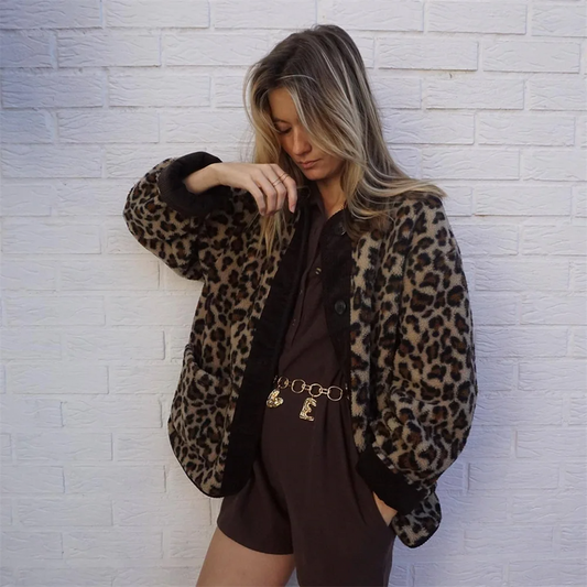 LEOCELLE – Leopard-Print Jacke für Damen