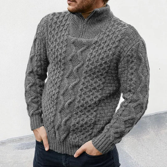 Ardyn – Premium Herrenpullover mit Reißverschlusskragen