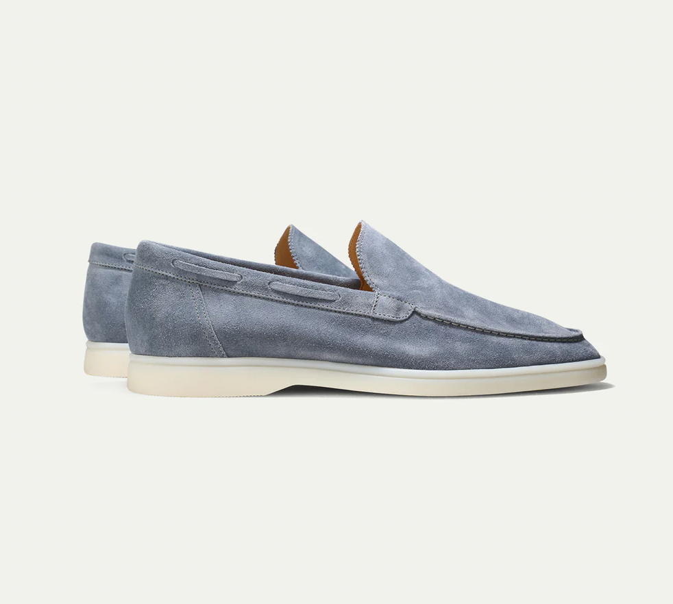 Braun Leder-loafer für herren