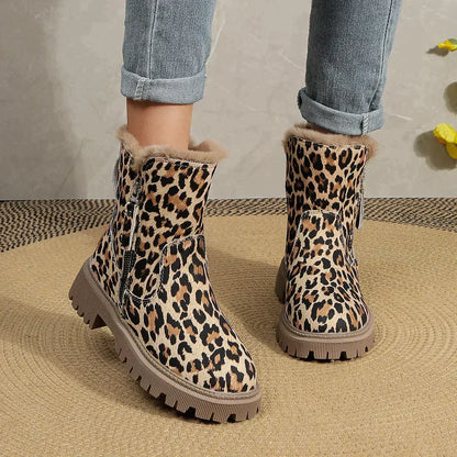 Alina | Stylische Stiefel mit Leopardenmuster