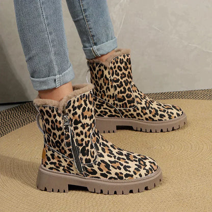 Alina | Stylische Stiefel mit Leopardenmuster