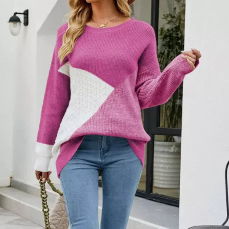 Eliza - Verspieltes mehrfarbiges Sweatshirt für Damen