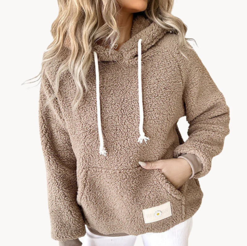 Liora – Damen-Teddypullover mit weiter Passform