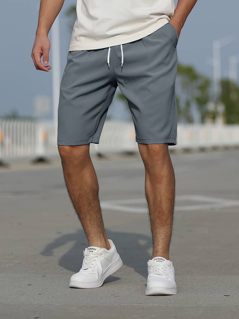 Kian – Leicht dehnbare Shorts mit grafischem Kordelzug