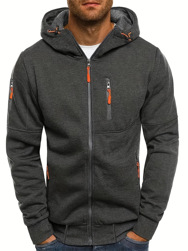 Vance – der sportliche Hoodie mit Reißverschluss