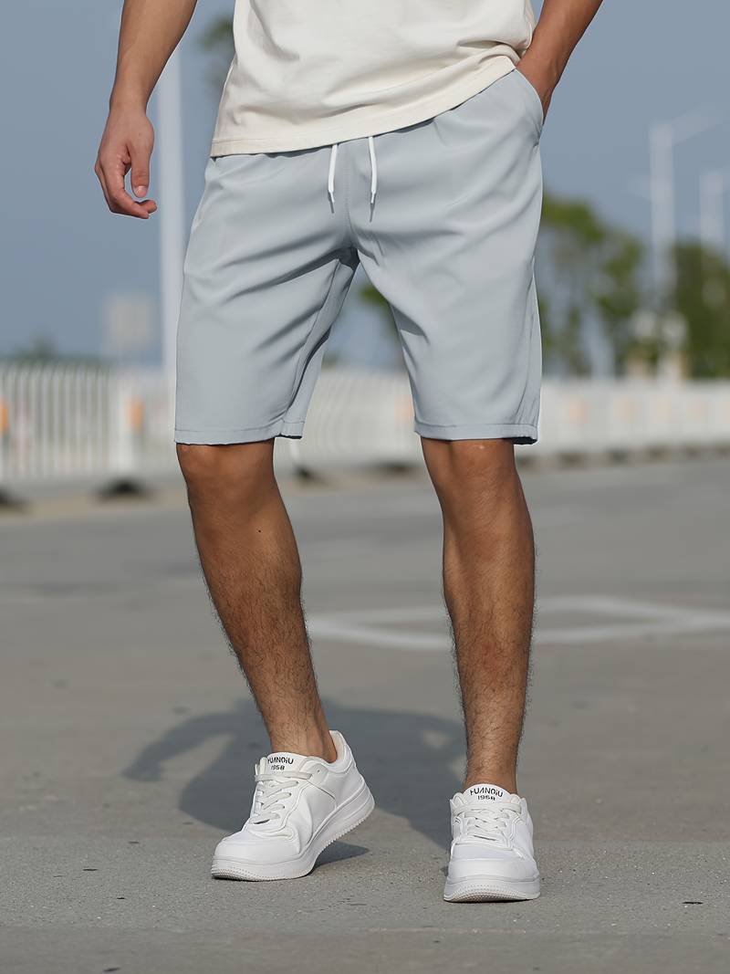 Kian – Leicht dehnbare Shorts mit grafischem Kordelzug